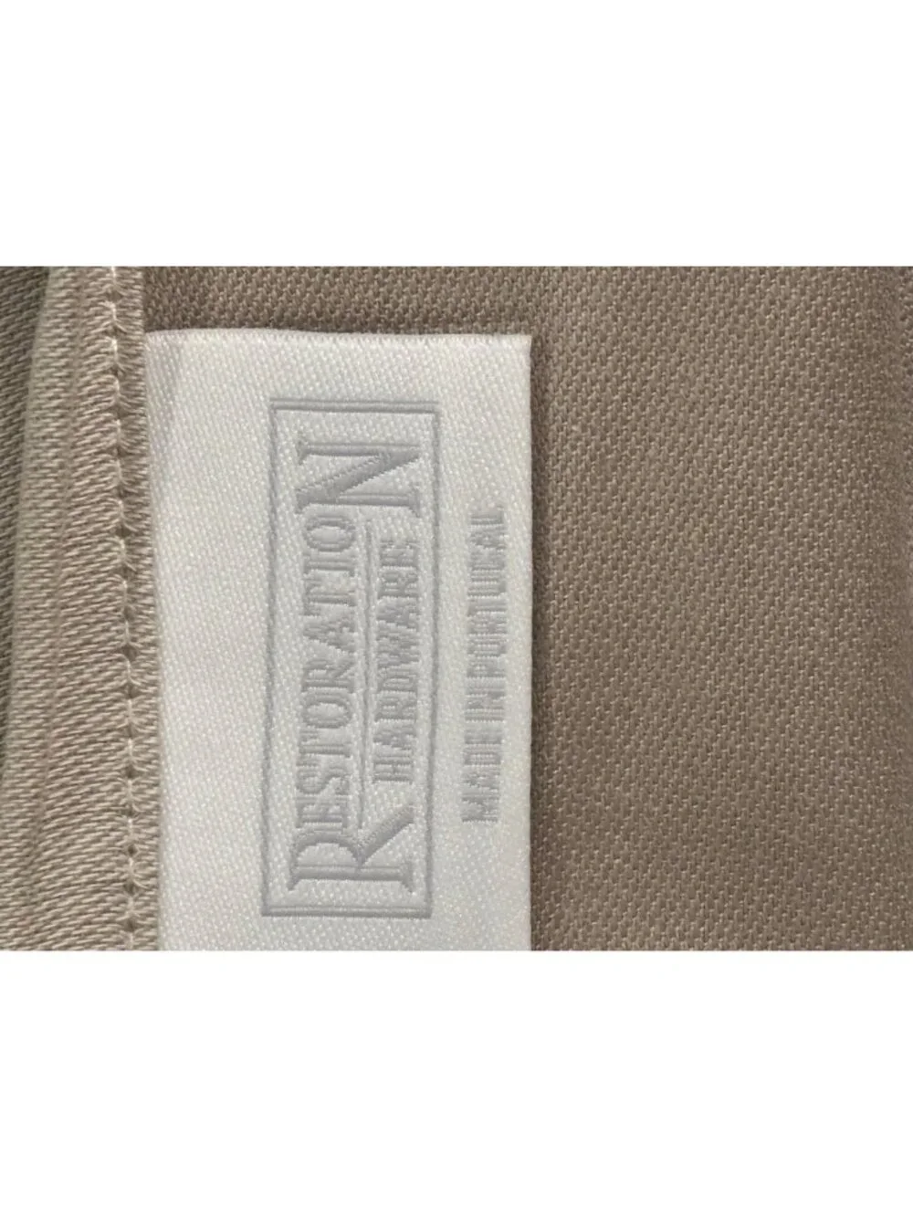 Restoration Hardware Oak Leaf Damask Standard Pillow Sham 20x28 Taupe Portugal N